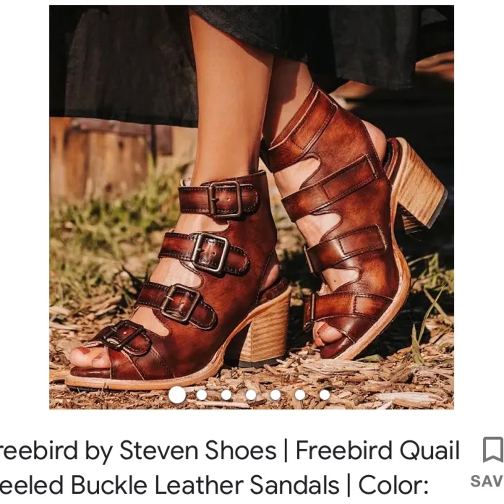 Never been worn Freebird sandals heels 6.5